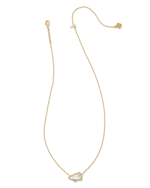KS CHEER SHORT PENDANT NECKLACE GOLD