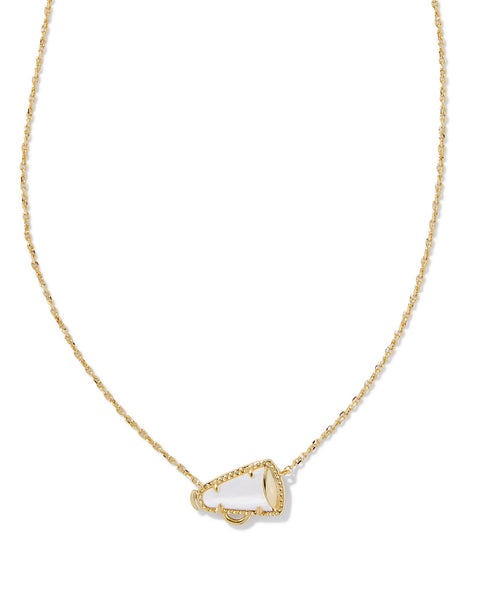 KS CHEER SHORT PENDANT NECKLACE GOLD