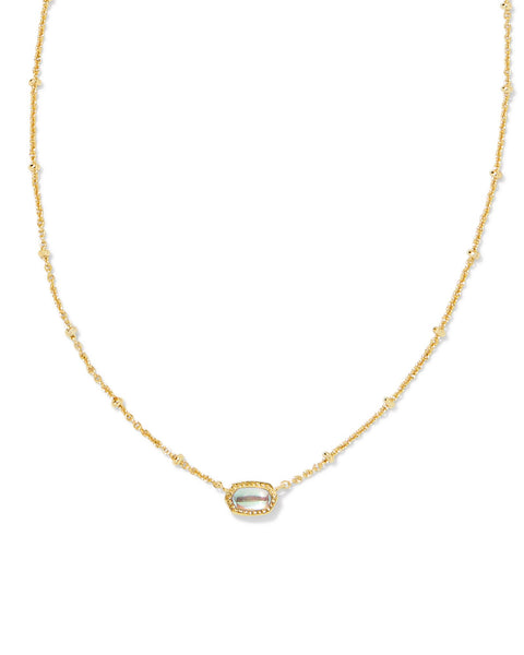 KS MINI ELISA SATELLITE SHORT PENDANT NECKLACE GOLD