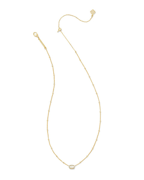 KS MINI ELISA SATELLITE SHORT PENDANT NECKLACE GOLD