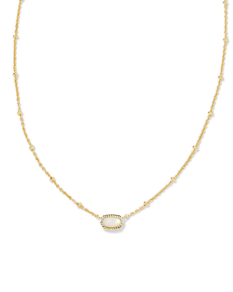 KS MINI ELISA SATELLITE SHORT PENDANT NECKLACE GOLD