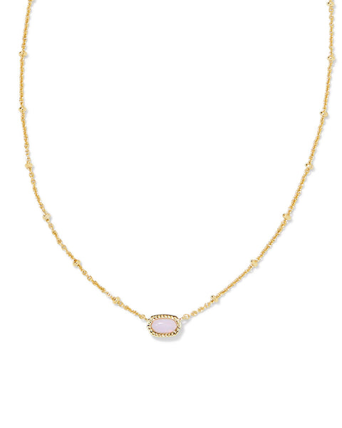 KS MINI ELISA SATELLITE SHORT PENDANT NECKLACE GOLD