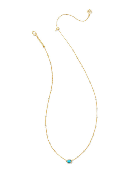 KS MINI ELISA SATELLITE SHORT PENDANT NECKLACE GOLD