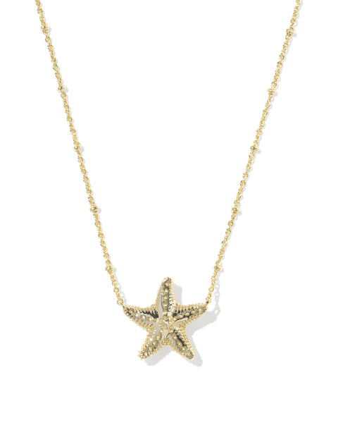 KS PARKER STARFISH PENDANT NECKLACE Bright Pink
