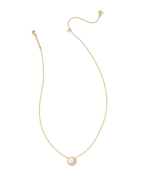 KS VOLLEYBALL SHORT PENDANT NECKLACE GOLD