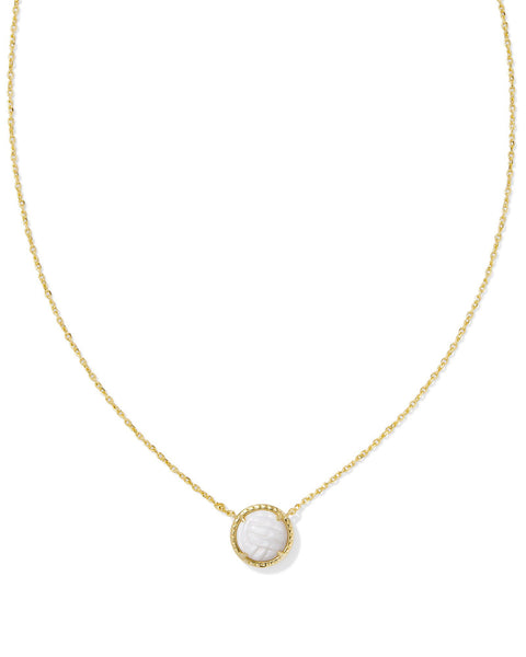 KS VOLLEYBALL SHORT PENDANT NECKLACE GOLD