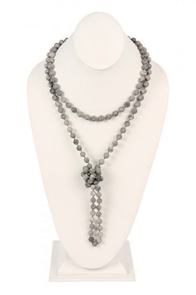 Natural Stone Bead Necklace