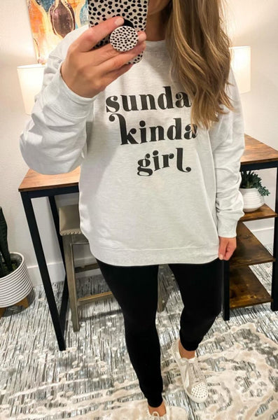 Sunday Kinda Girl Lounge Sweatshirt
