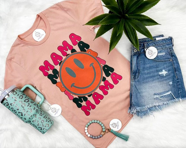 Mama Smiley Graphic Tee